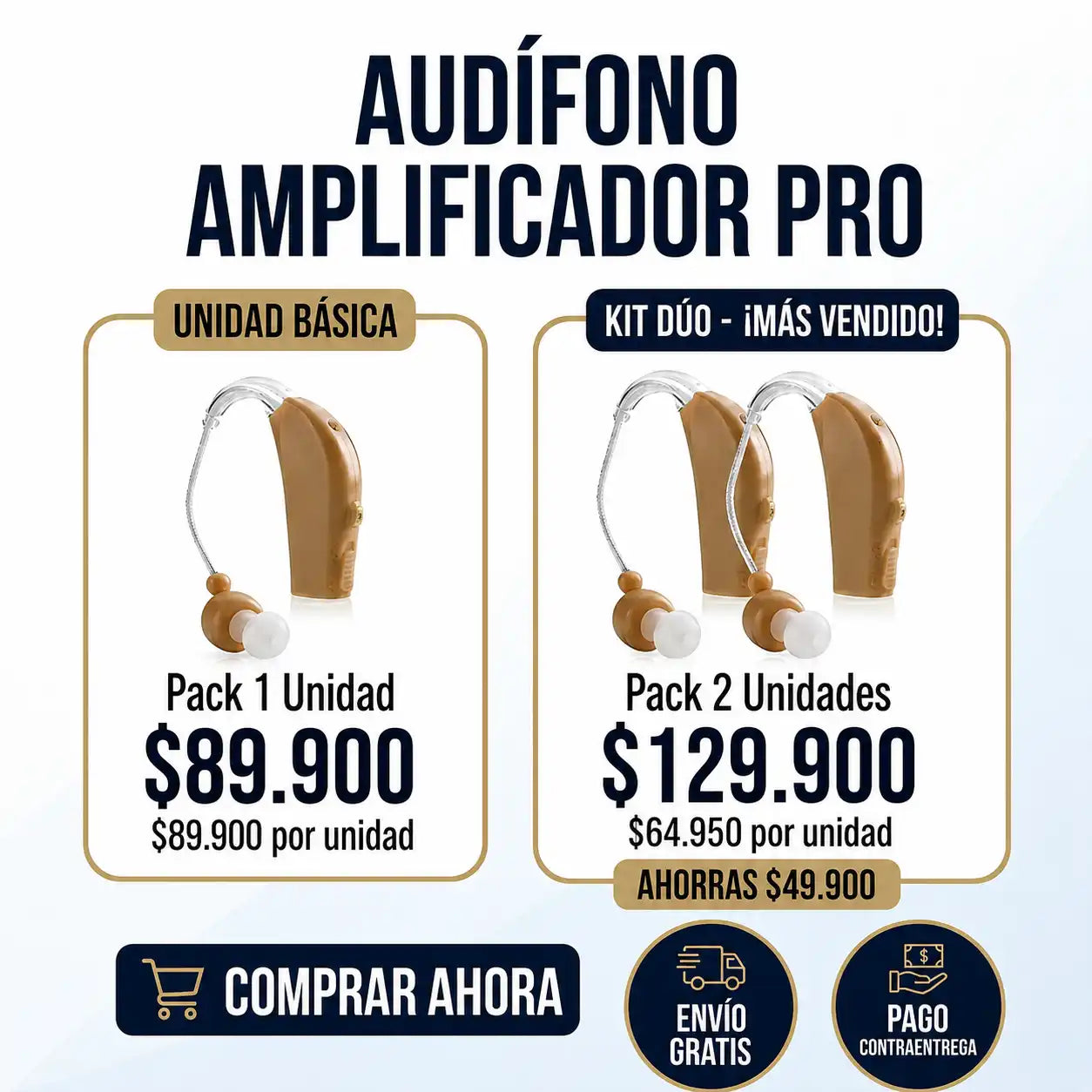 Audífono Amplificador Pro - Recargable