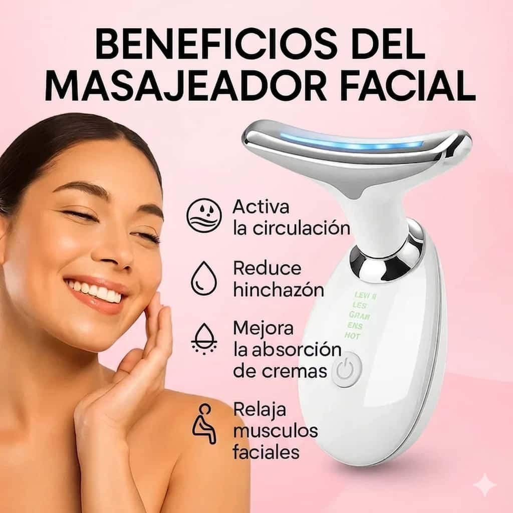Masajeador Facial LED GlowLift™