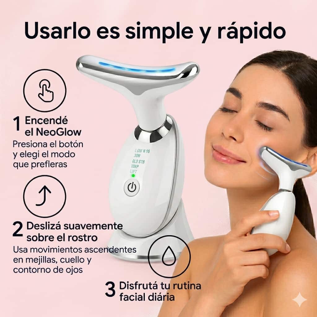 Masajeador Facial LED GlowLift™